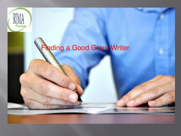 Finding a Good Grant Writer