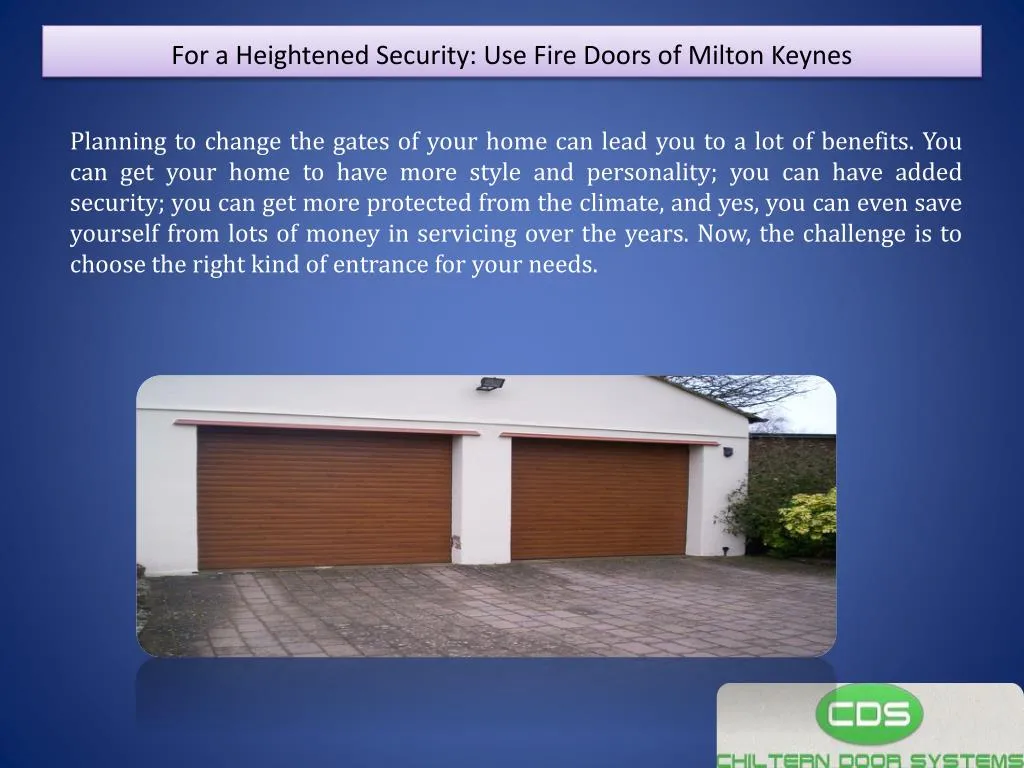 for a heightened security use fire doors of milton keynes