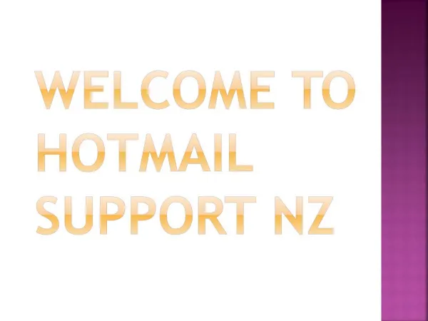 Secure Your Computer From Hackers With The Help Of Hotmail Support NZ Number