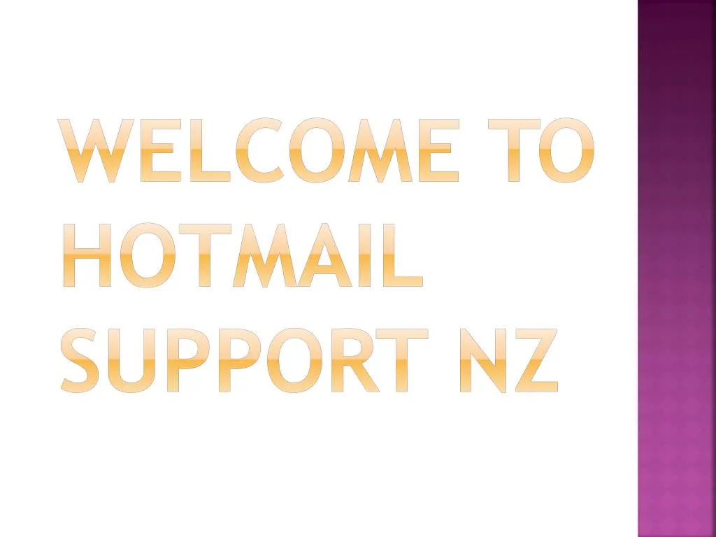 welcome to hotmail support nz