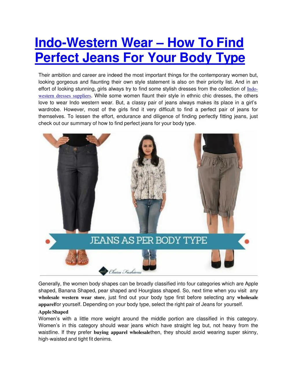 indo western wear how to find perfect jeans for your body type