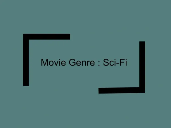 Movie Genre - Sci-Fi