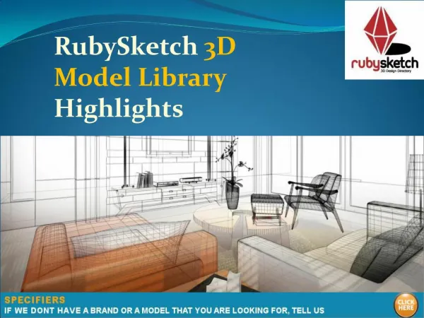 RubySketch 3D Model Library Highlights