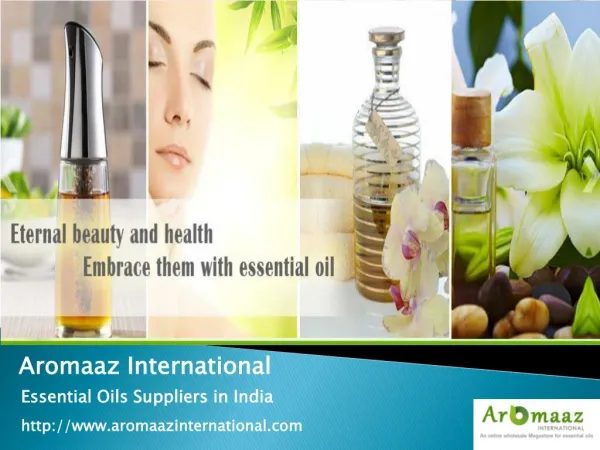 Natural Essential Oil Wholesale Suppliers in India