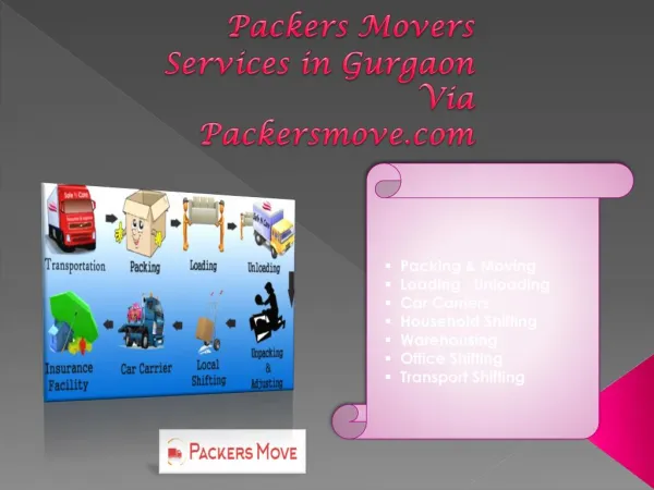 packers movers services in Gurgaon