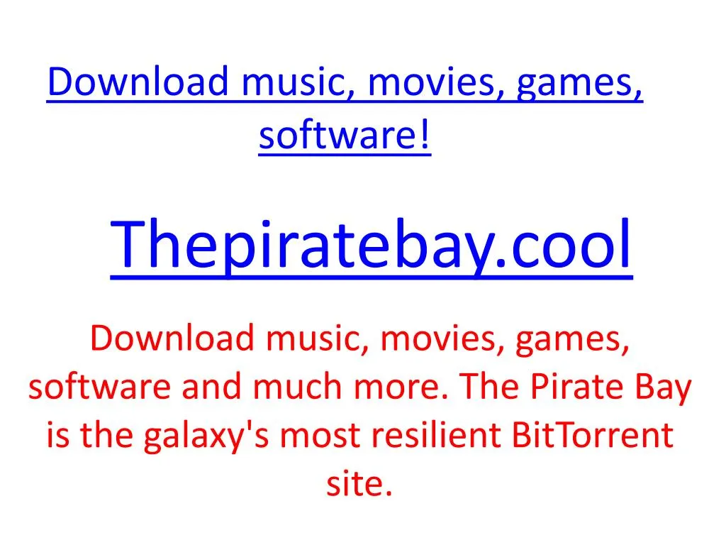 download music movies games software
