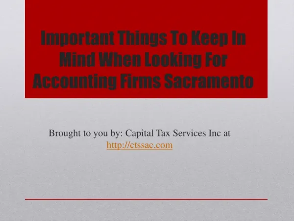 important things to keep in mind when looking for accounting firms sacramento