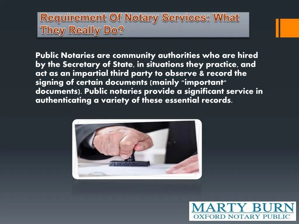 requirement of notary services what they really do