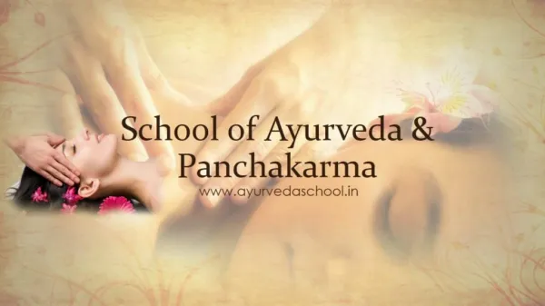 School of ayurveda & panchakarma | Ayurveda Training Centre