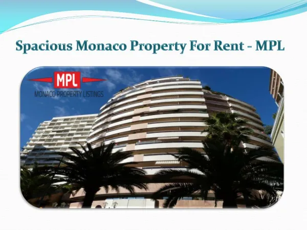 Spacious Apartments For Rent In Monaco