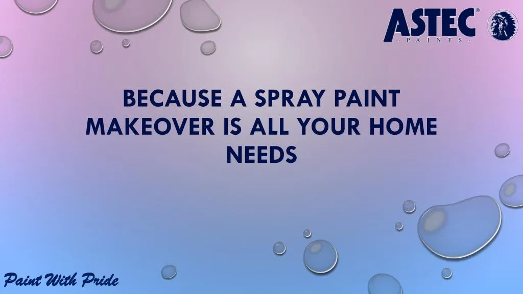 because a spray paint makeover is all your home needs