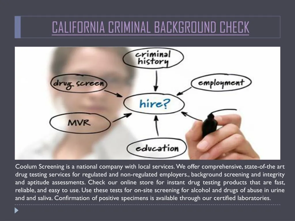 california criminal background check