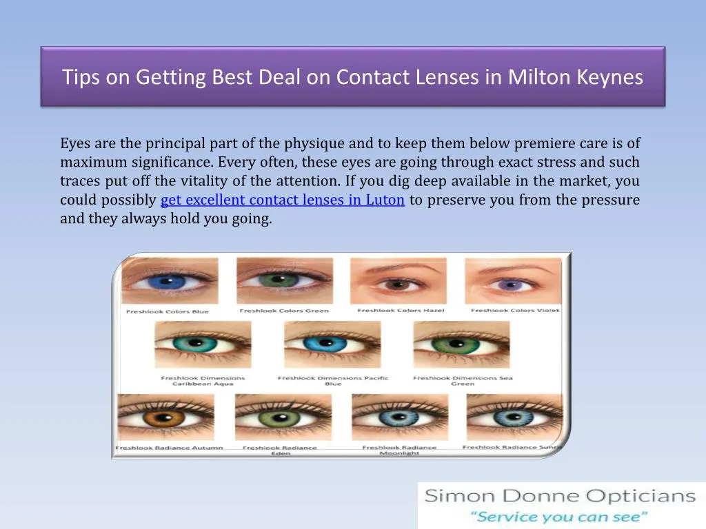 tips on getting best deal on contact lenses in milton keynes