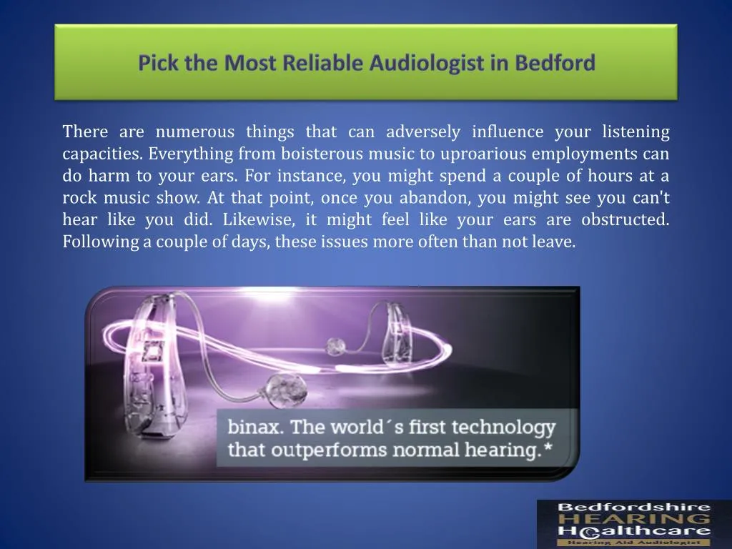 pick the most reliable audiologist in bedford