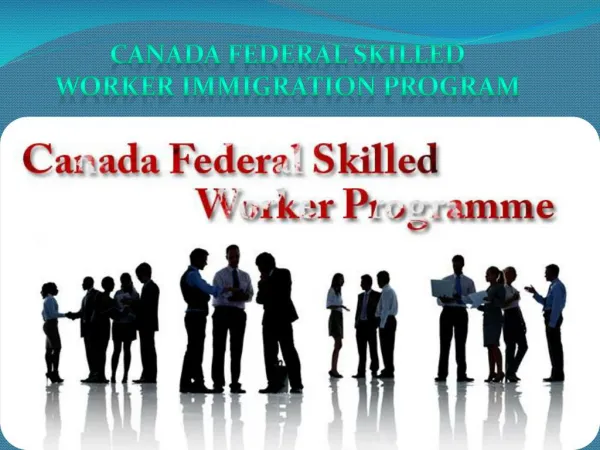 canada federal skilled worker immigration program