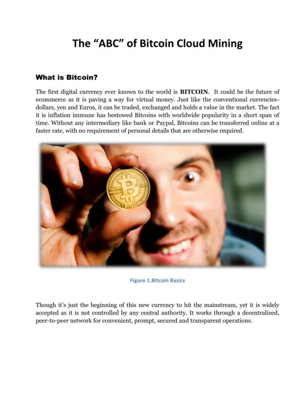 The ABC of bitcoin cloud mining