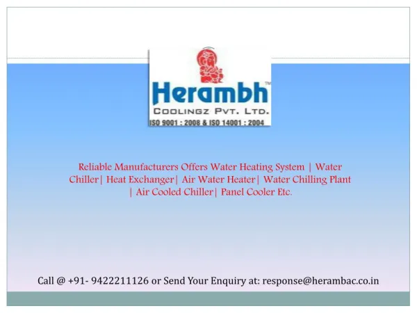 Heat Exchangers Manufactures Suppliers Maharashtra