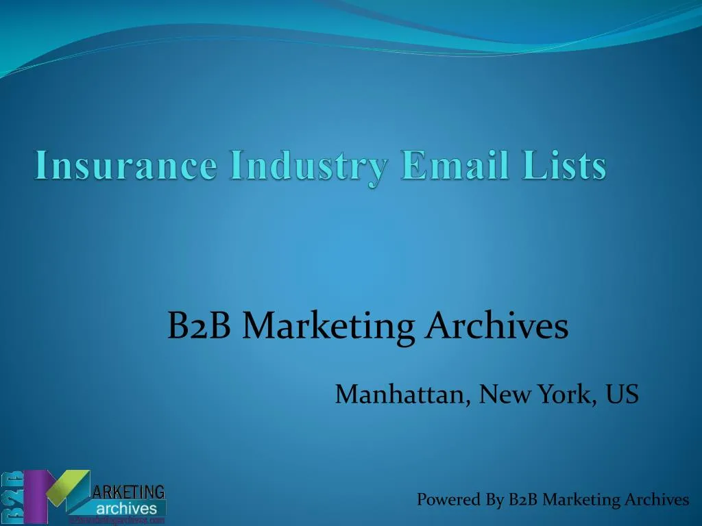insurance industry email lists