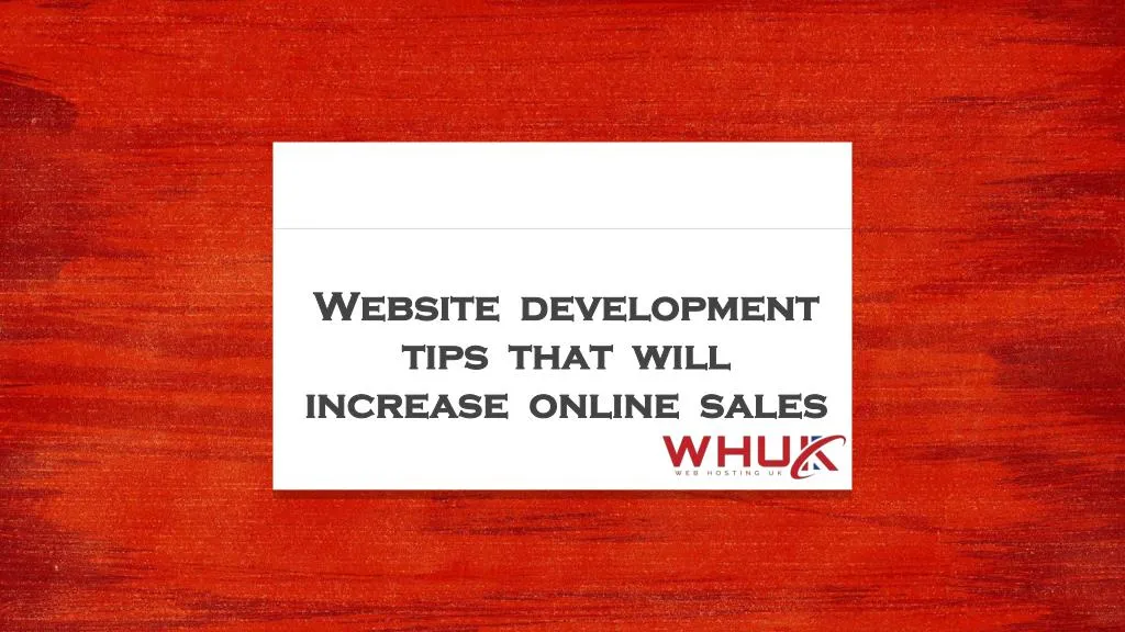 website development tips that will increase online sales