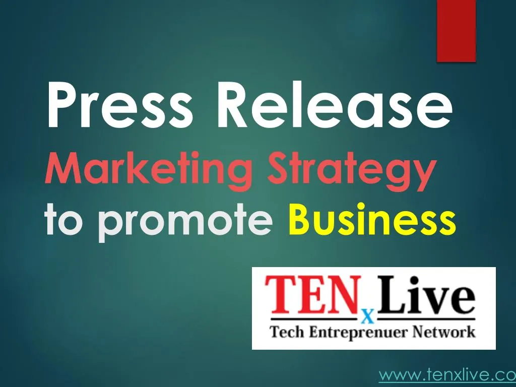 press release marketing strategy to promote business