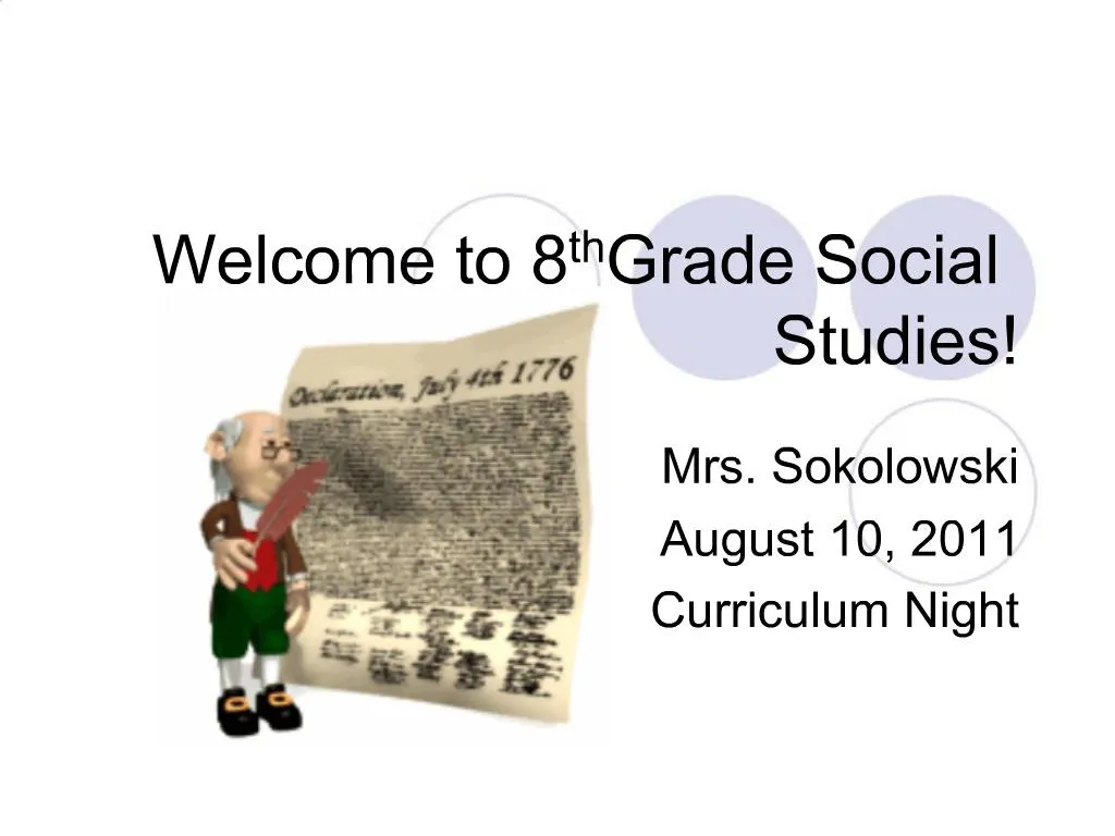 Ppt Welcome To 8th Grade Social Studies Powerpoint Presentation Free