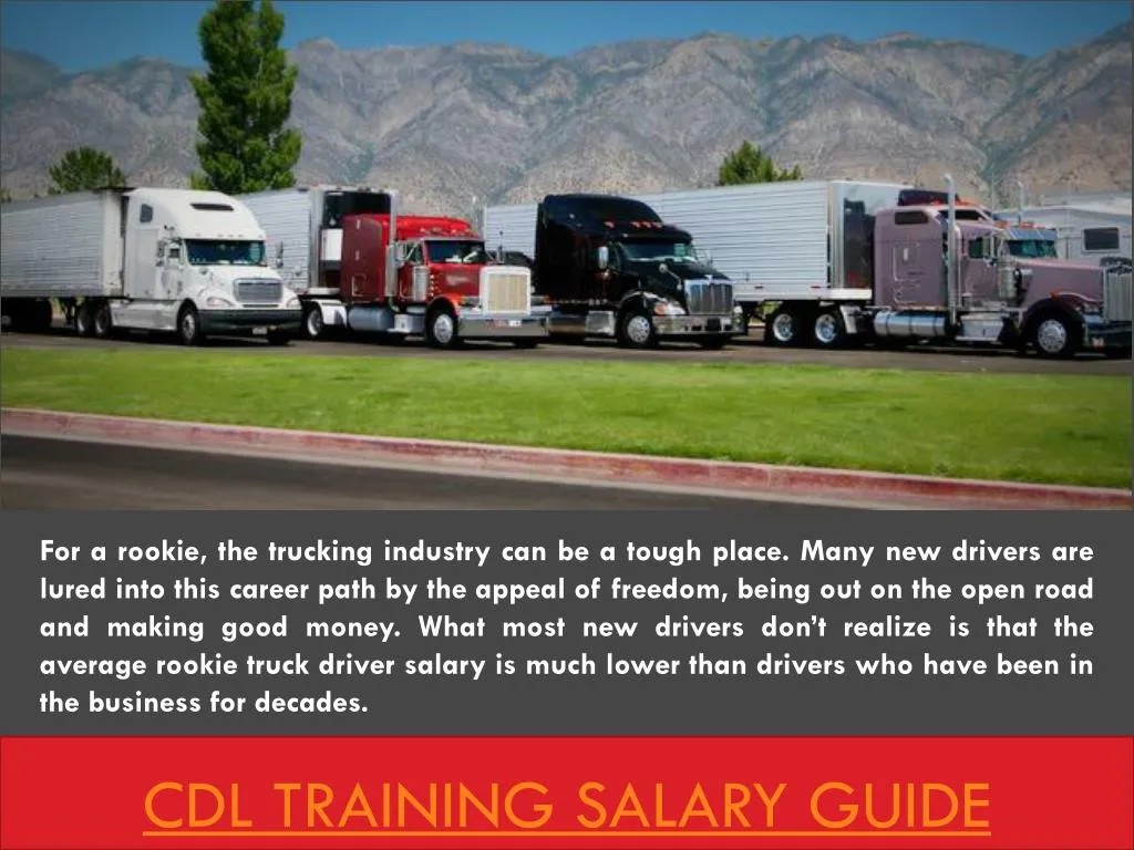 cdl training salary guide