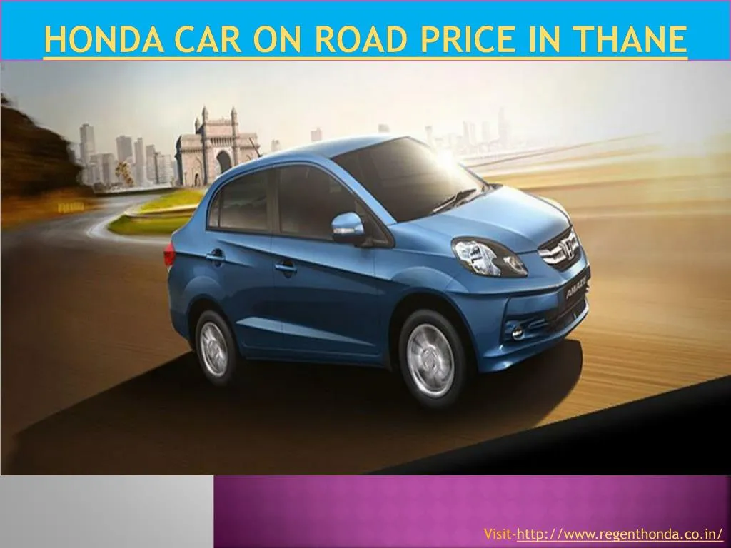 honda car on road price in thane
