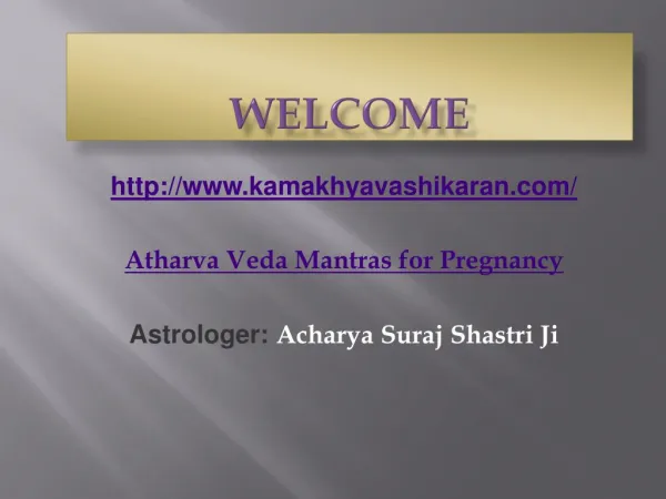 Atharva Veda Mantras for Pregnancy