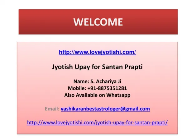 Jyotish Upay for Santan Prapti