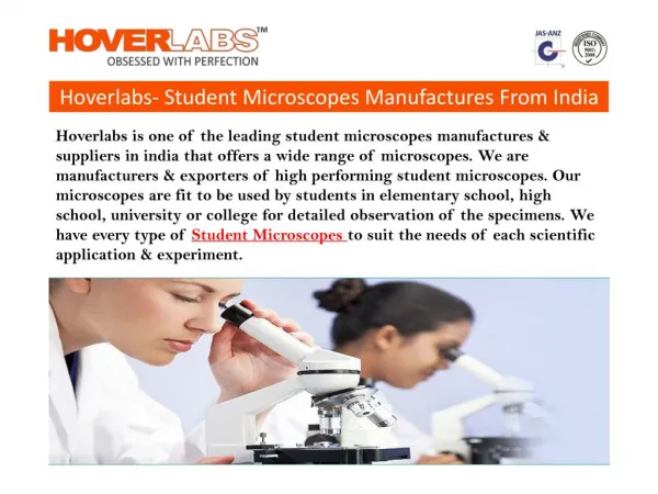 Student Microscopes Manufactures India