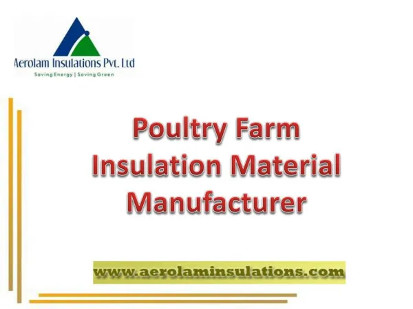 Poultry Farm Insulation Materials India