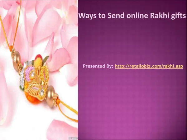 Ways to Send online Rakhi gifts