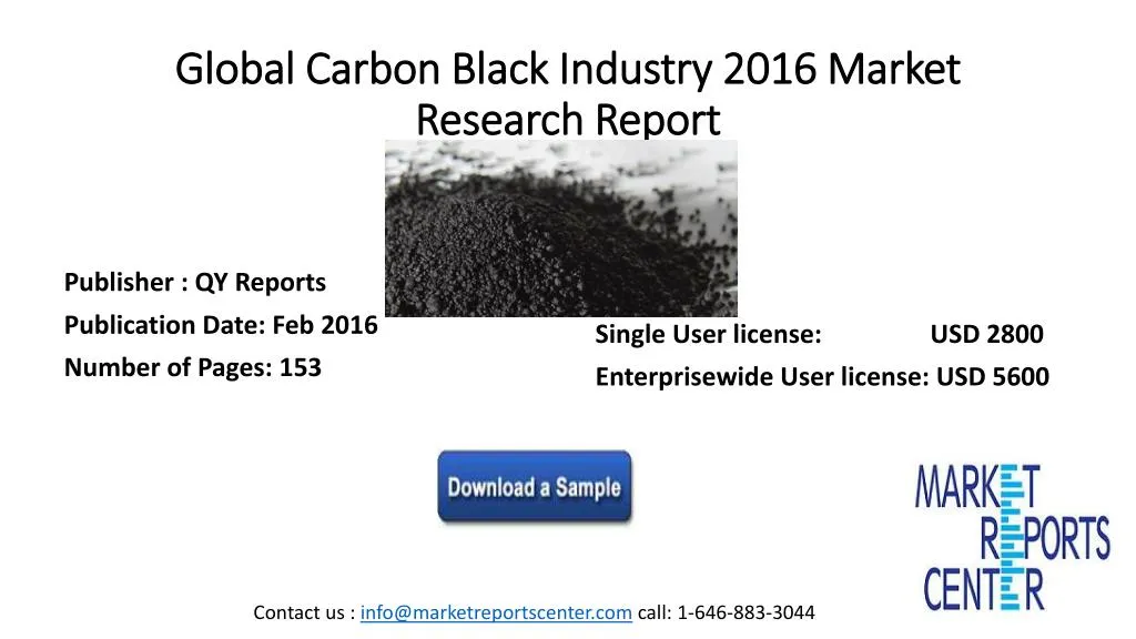 global carbon black industry 2016 market research report