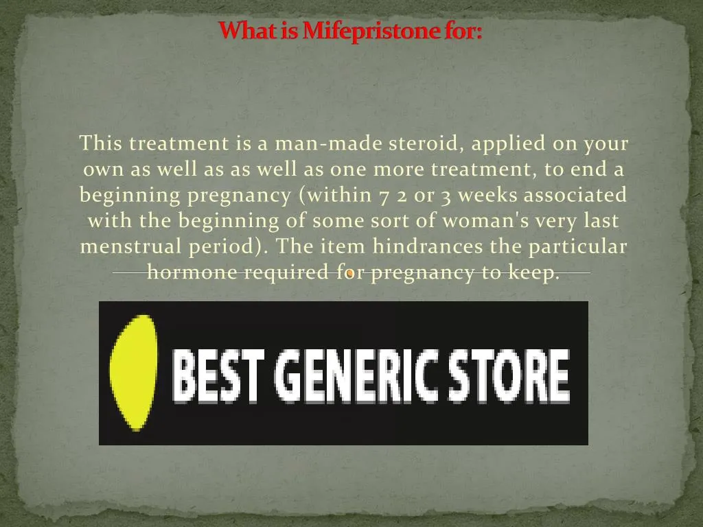 what is mifepristone for