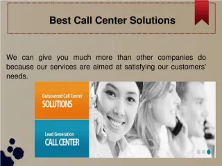 Best Call Center Solution - slide 1