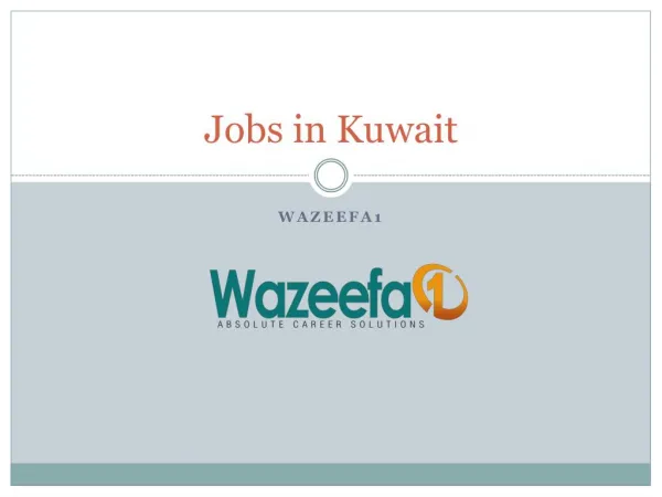 Find Recent Jobs in Kuwait