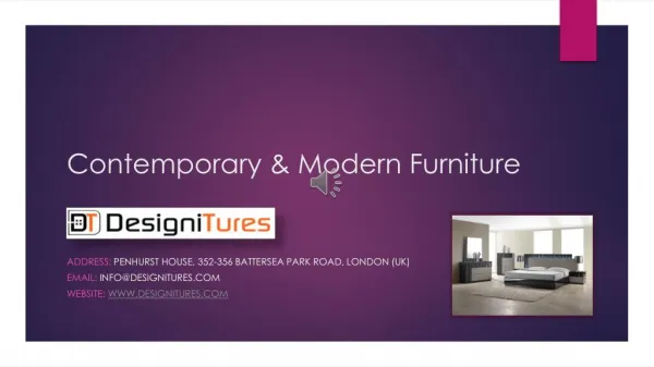 Contemporary & Modern Furniture by Designitures