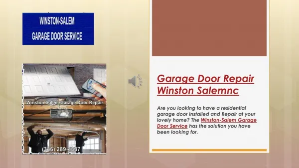 Garage Doors Winston Salem | Garage Door Spring Repair