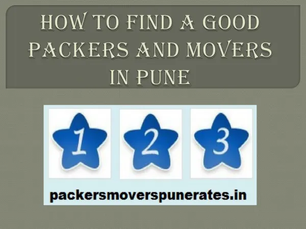 Welcome to Packers movers pune rates