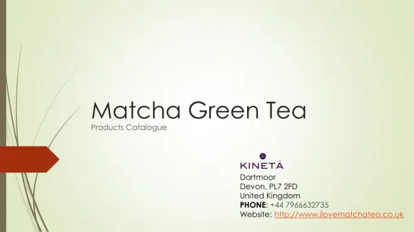 Get Healthy Drink of Matcha Green Tea