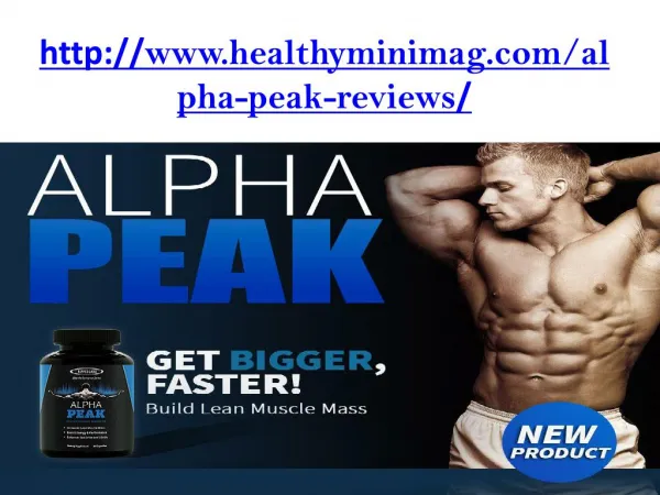 Alpha Peak The blend of all typical constituents