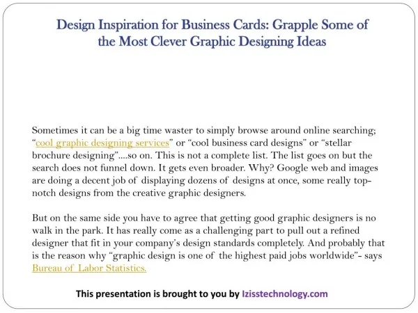 Design Inspiration for Business Cards: Grapple Some of the Most Clever Graphic Designing Ideas