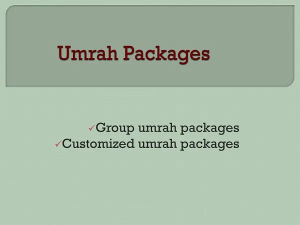 Umrah information