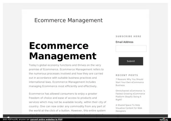 Ecommerce Management Tips, Tricks and how to ?