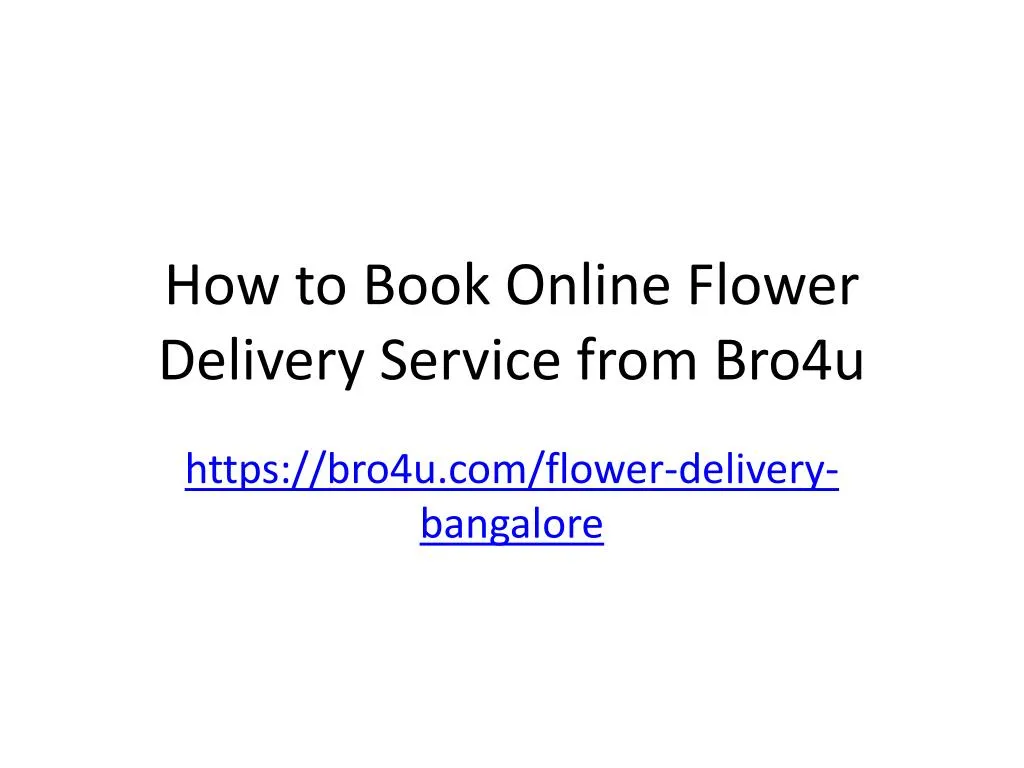 how to book online flower delivery service from bro4u