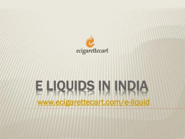E Liquid in India
