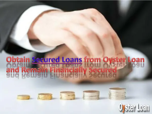 Personal secured loans