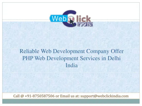 PHP Web Development Services in Delhi India | Website Development Company