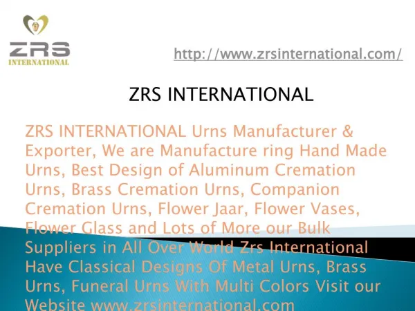 Urns Manufacturer & Exporter
