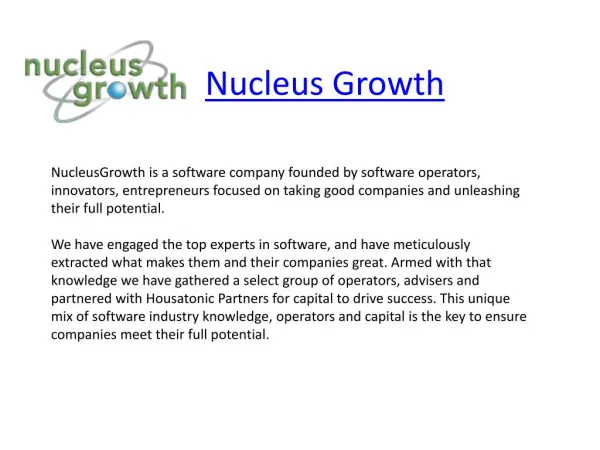 Nucleus Growth